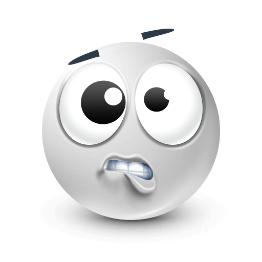 funny white face emoji