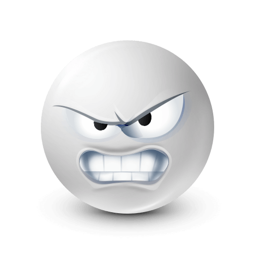 angry white smiley emoji









