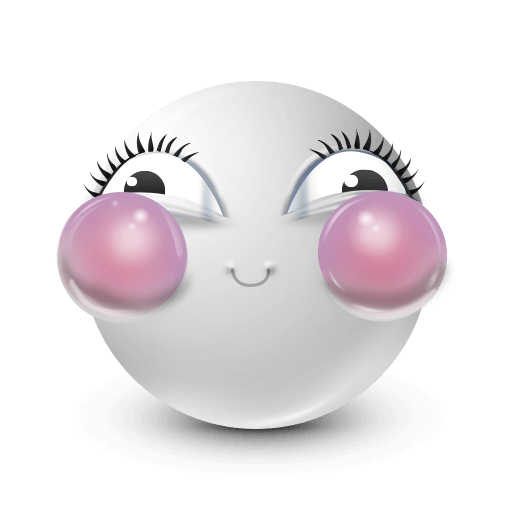 innocent white face emoji