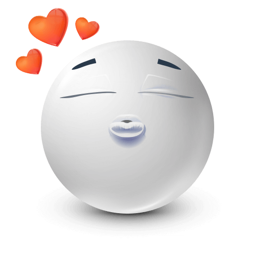 white love kiss emoji
