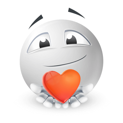 white heart love emoji