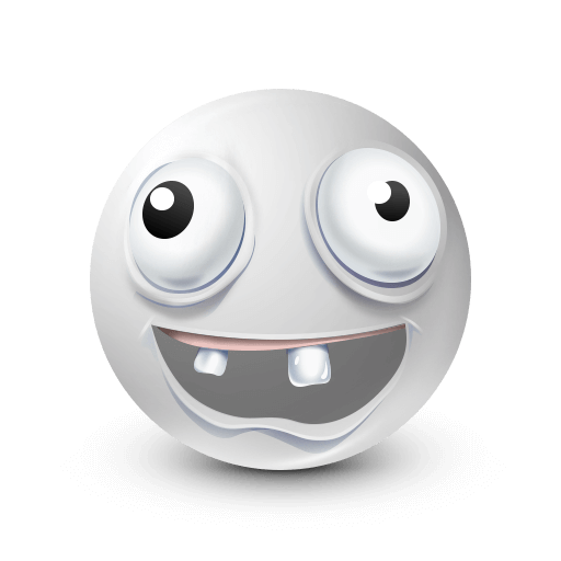 silly white emoji









