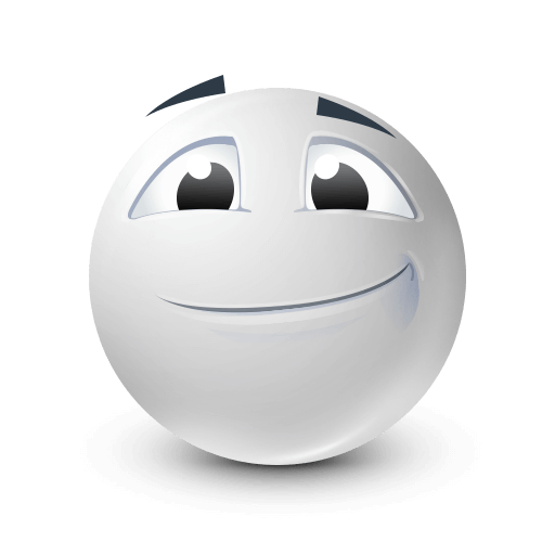 white suspicious emoji