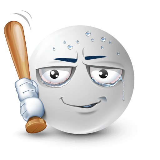 white face showing fear and defense