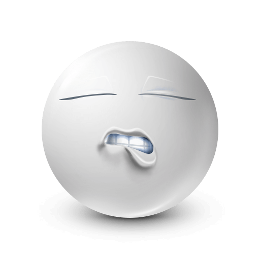 flirty white lip emoji