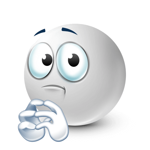 white face with shy smile








