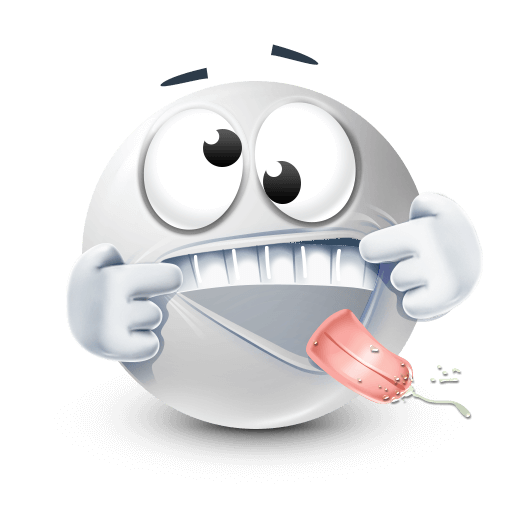 funny white emoji