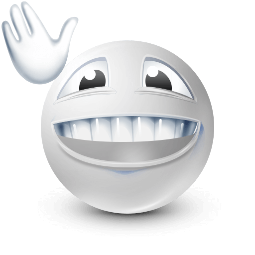 friendly wave emoji