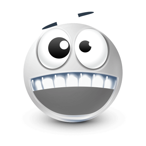 crazy white face emoji