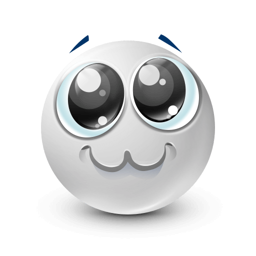 :3 White Emoji – cute and playful face









